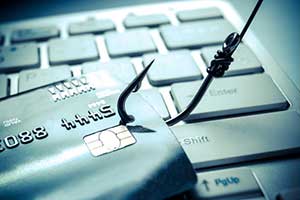 concept of a phishing attack
