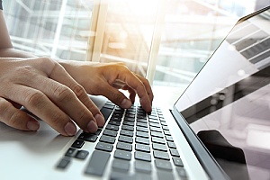 temporary employee working on a cybersecurity project