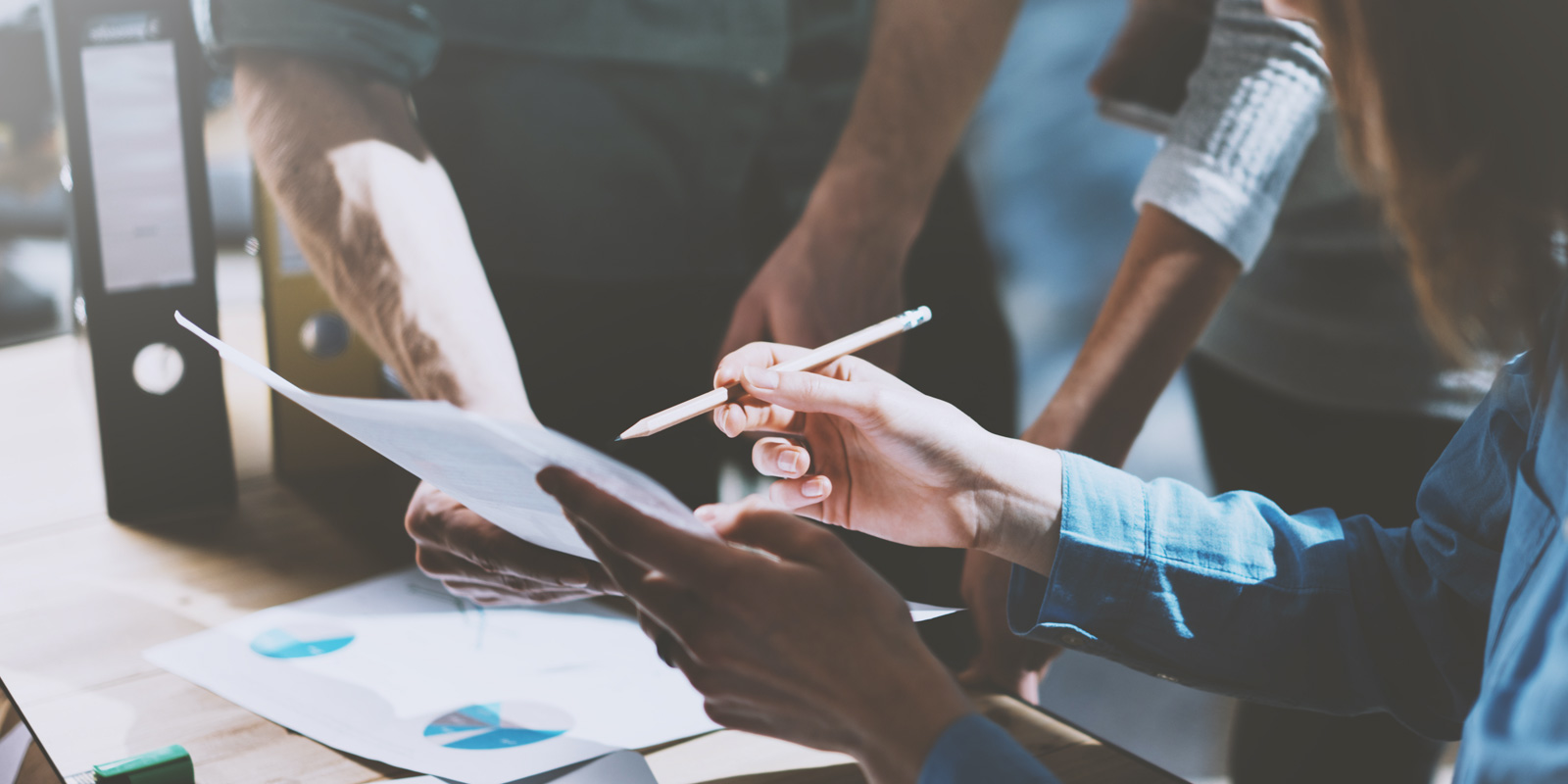 Employees practicing risk management