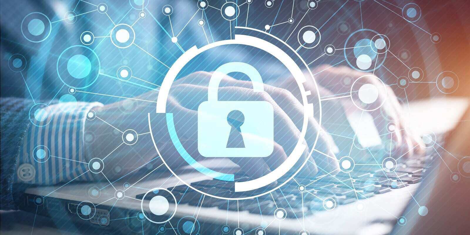 cybersecurity and network protection concept