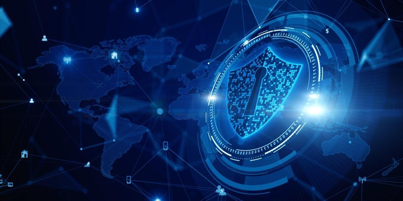 future technology digital data network connection background concept